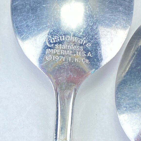 Vintage 1971 Imperial Casualware Harvest Gold Flatware Replacements Pieces - Picture 3 of 9